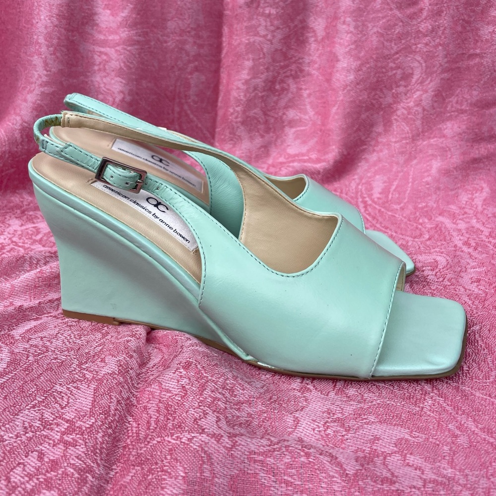 Aqua wedges American Classics by Ann Bowen